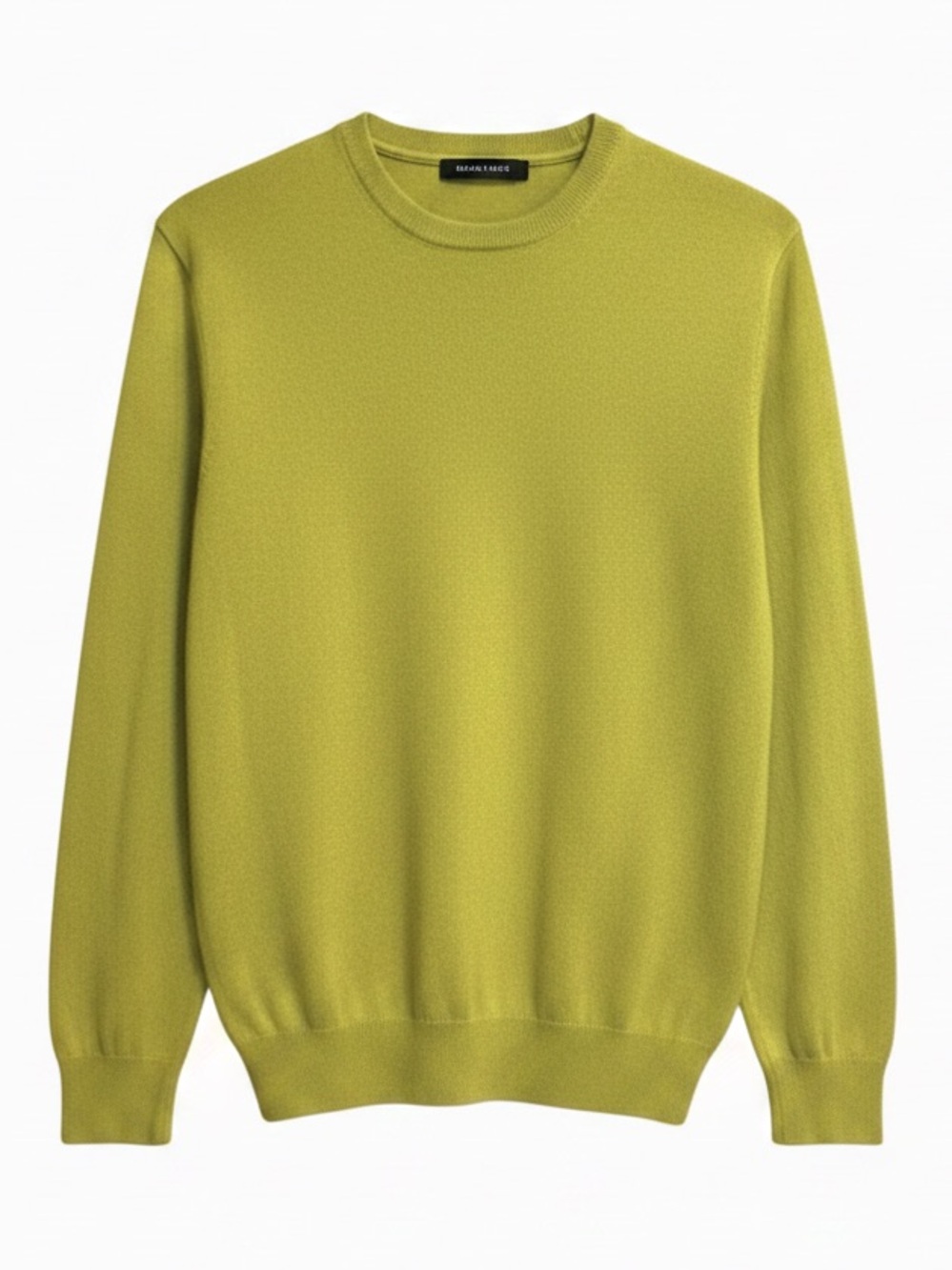 Versace Men's Luxe Crewneck Sweater | Iconic Chartreuse | XXL